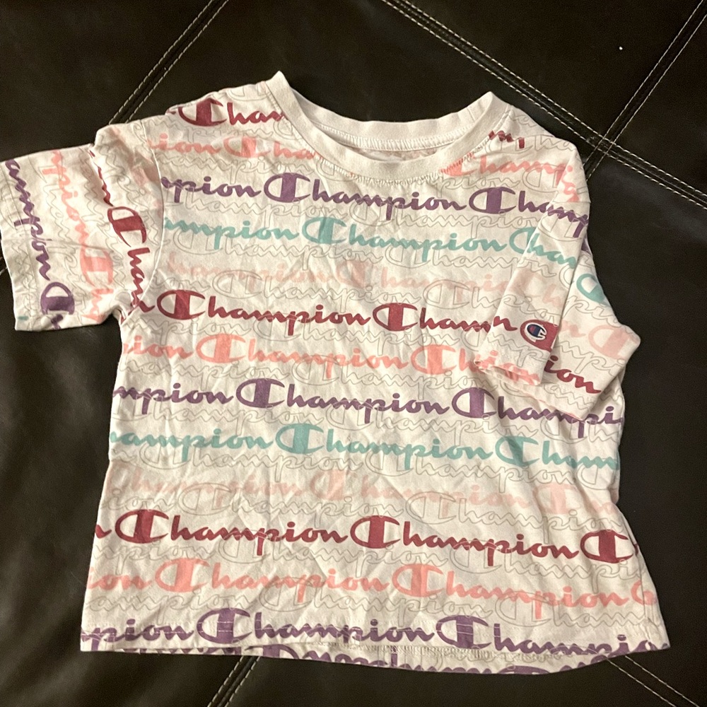 Champion Logo Cropped Tee